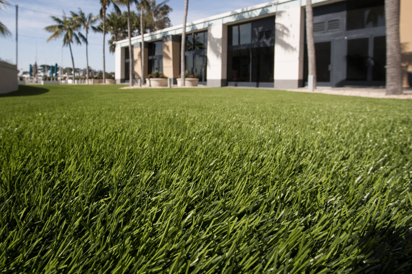 Commercial turf installation in Baldwin Park, CA